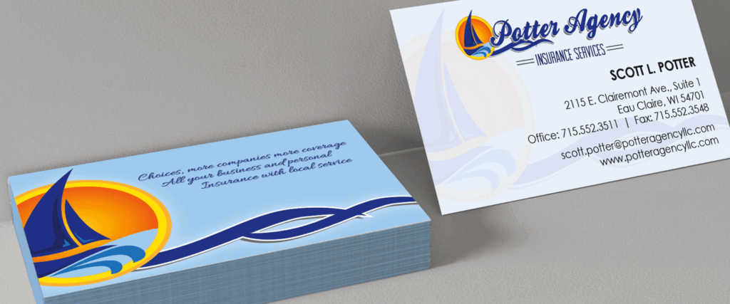 Potter Agency Insurance Services - Business card set up