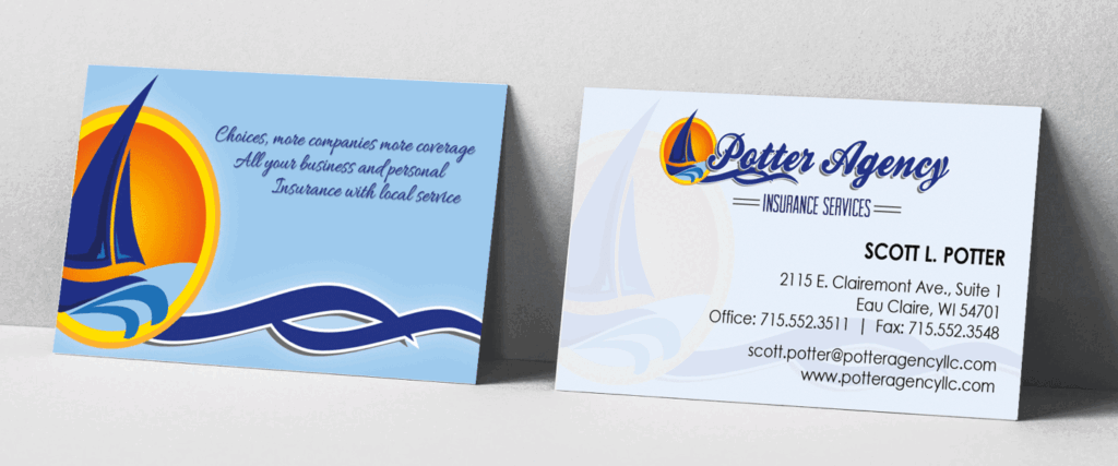 Potter Agency Insurance Services - Business card set up